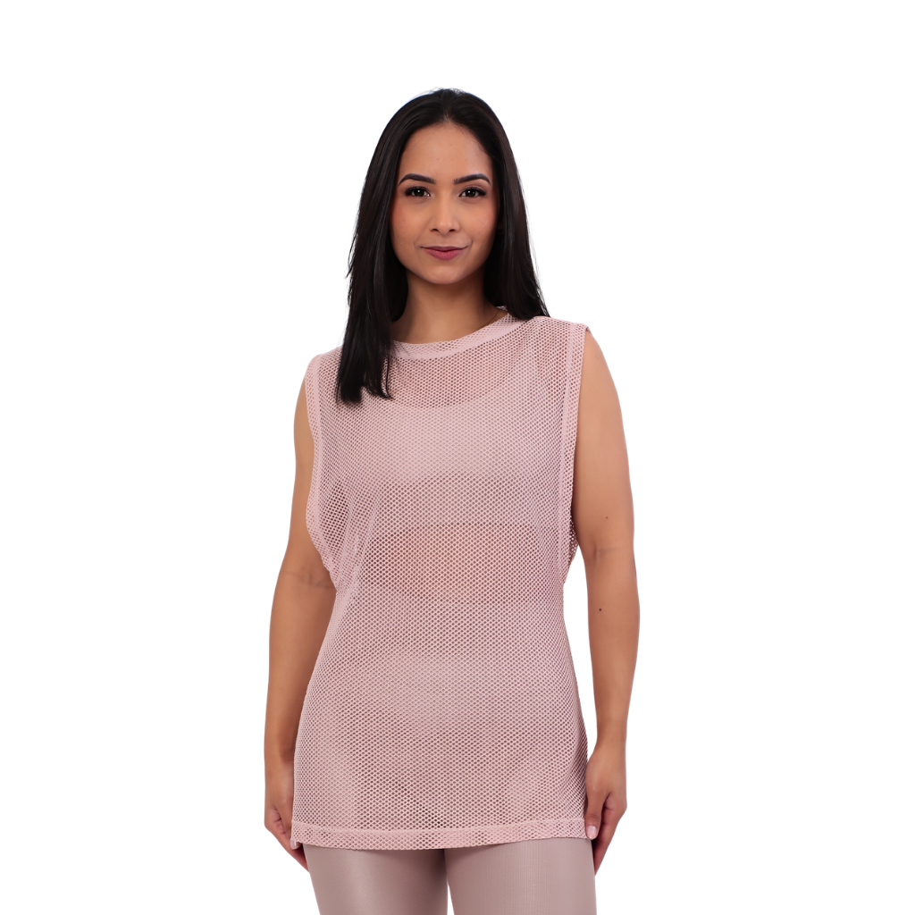 Débardeur Transparent – Rose